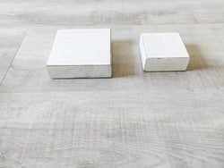Square Risers for Two Tier Tray | Set of 2 | White
